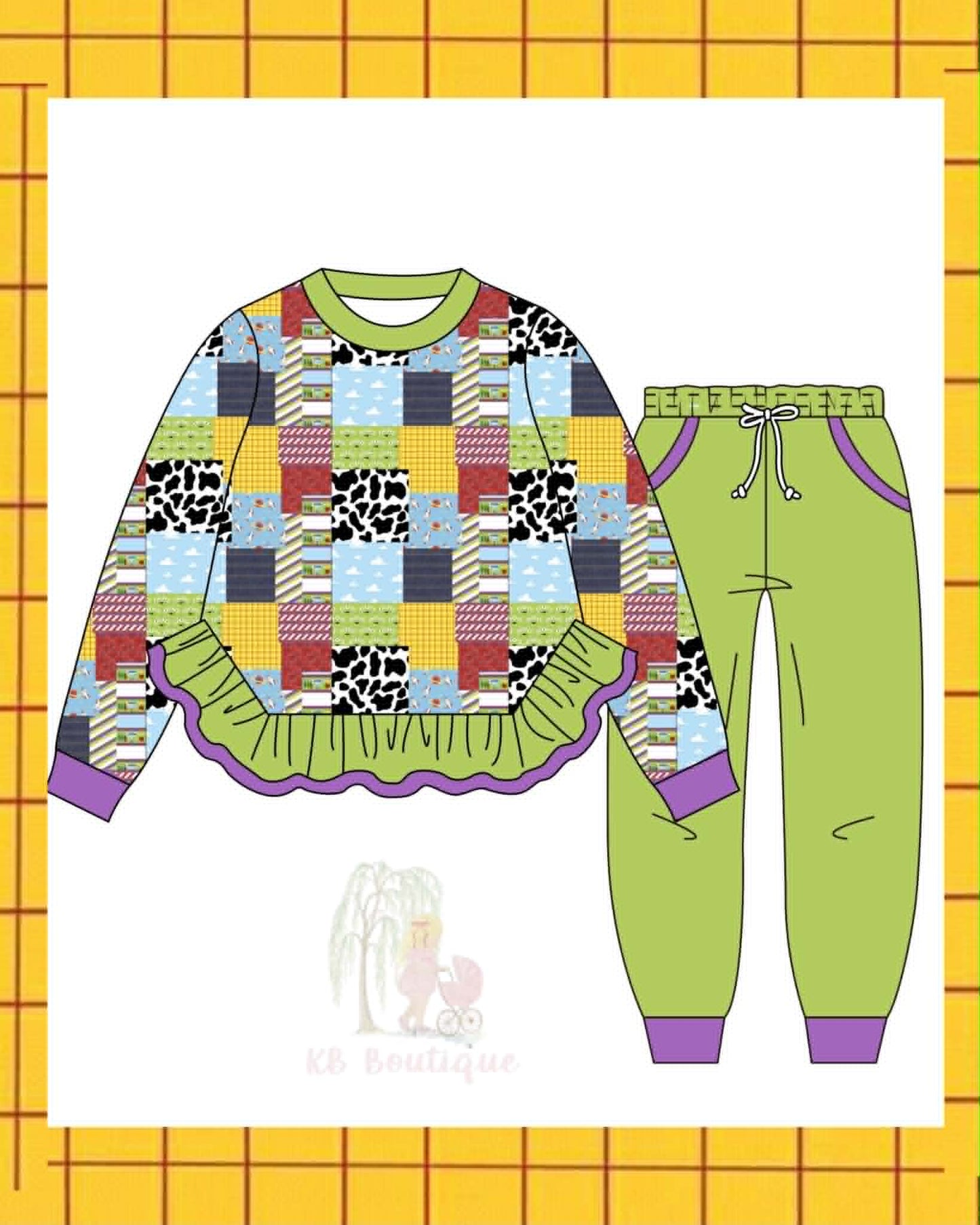 Patchwork Prairie Lounge Set