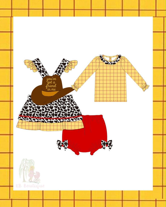Cowgirl Sweetheart Dress Set