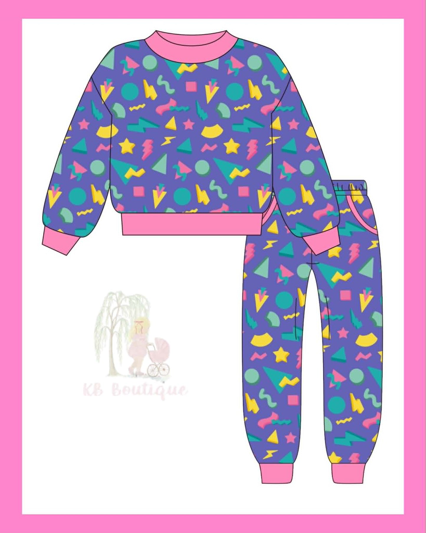 Retro Rainbow Lounge Set